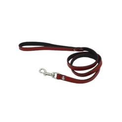 Comme Un Roi - Laisse Cuir So Funky Rouge / Noir pour Chien et Chat - 120cm