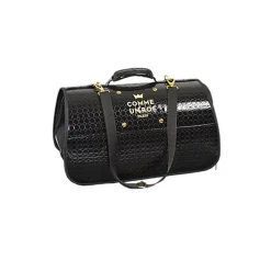 Comme Un Roi - Sac de Transport Niche So Chic Noir pour Chien et Chat - 50cm