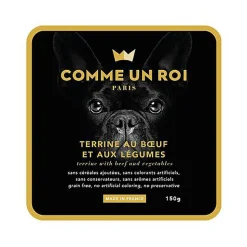Comme Un Roi - Terrine au Boeuf et aux Légumes pour Chien - 150g
