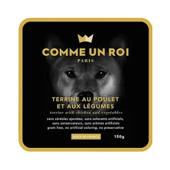Comme Un Roi - Terrine au Poulet et aux Légumes pour Chien - 150g