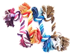 Corde Colorée 2 Nœuds pour Chien