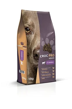 Croc Pro - Croquettes Adulte à l'Agneau pour Chiens - 15Kg