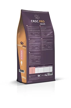 Croc Pro - Croquettes Adulte au Saumon pour Chiens - 15Kg