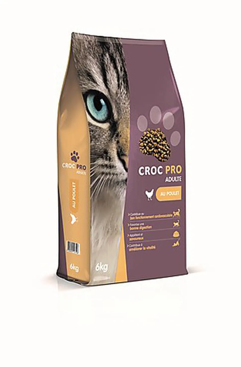 Croc Pro - Croquettes Poulet pour Chat Adulte - 6kg