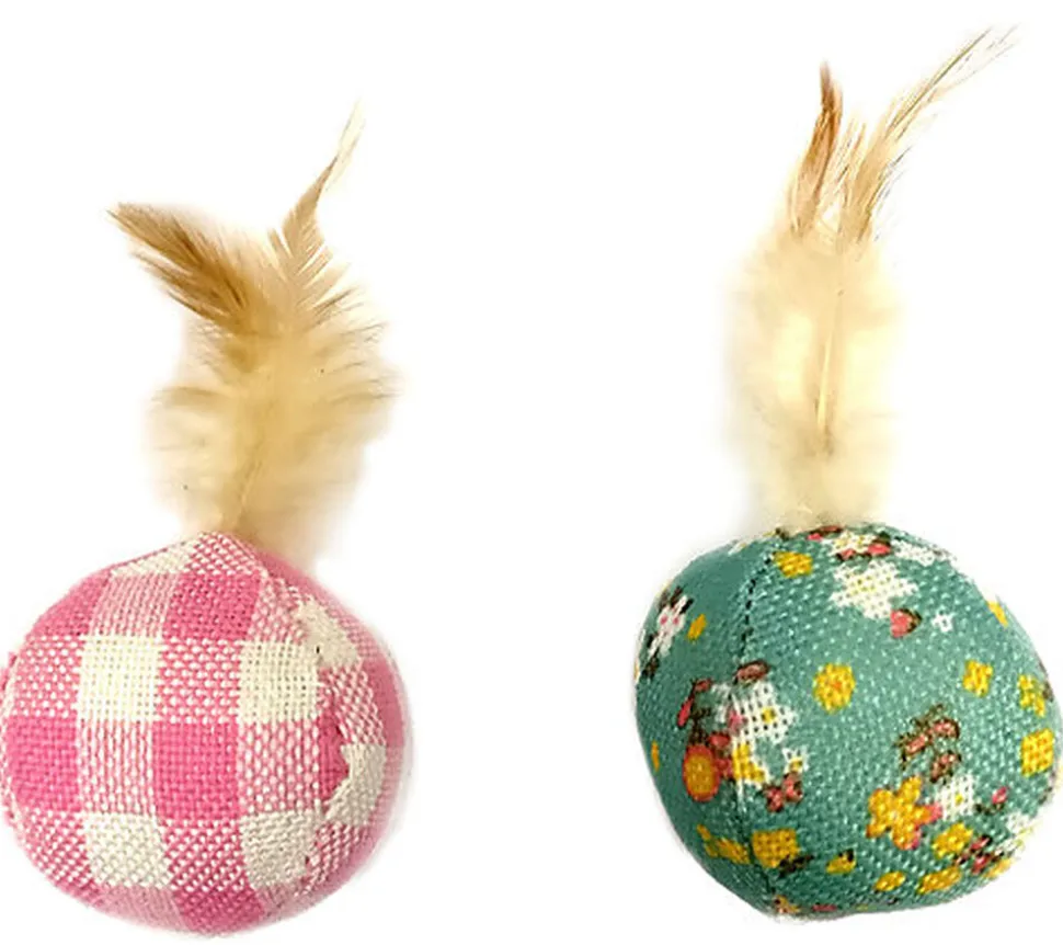 Croci - Balle Plume avec Catnip pour Chats - 7cm