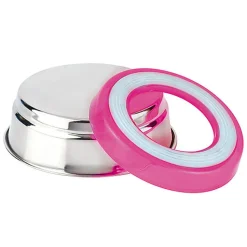 Croci - Bol en Acier Fluo Fuschia pour Chats