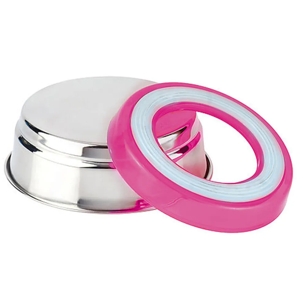 Croci - Bol en Acier Fluo Fuschia pour Chats