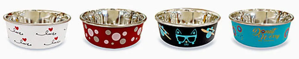 Croci - Bol en Acier Roxy pour Chiens - 750ml/17cm