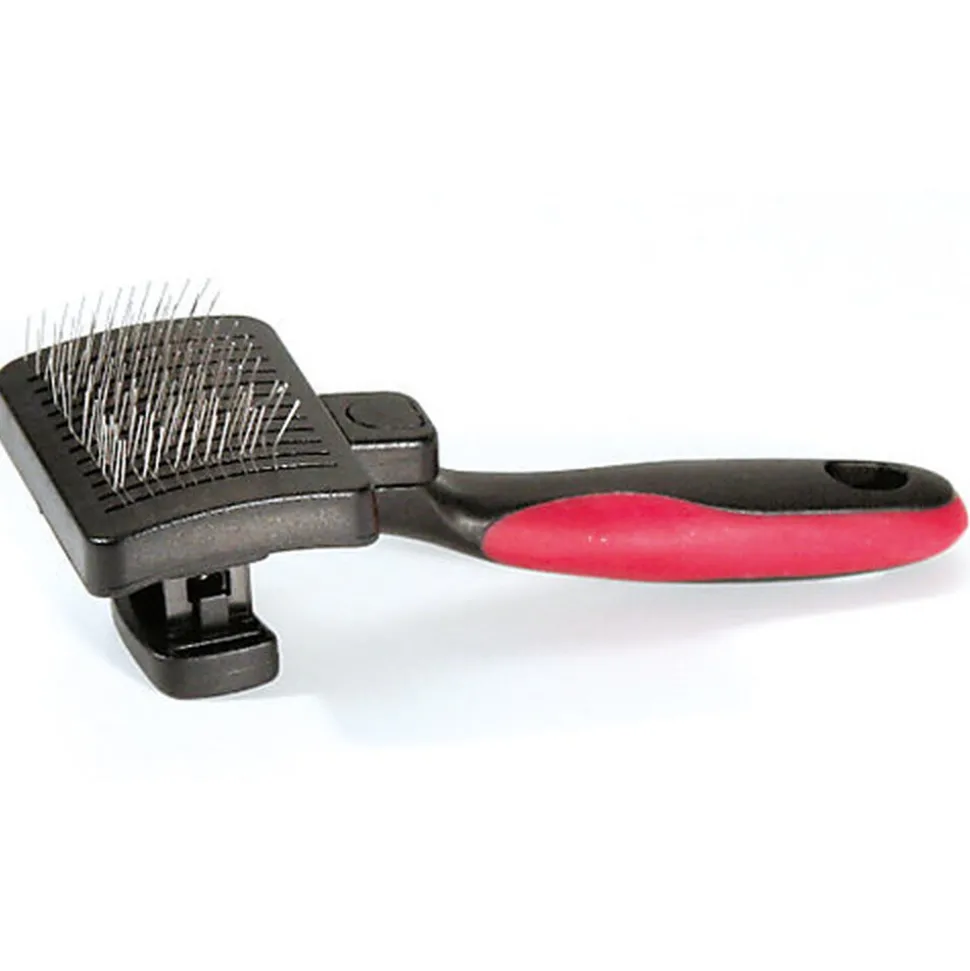 Croci - Brosse Carder Vanity Autonettoyante pour Chiens et Chats - S/M