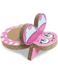 Croci - Griffoir Carton Dora Papillon pour Chats - 25x38x20cm