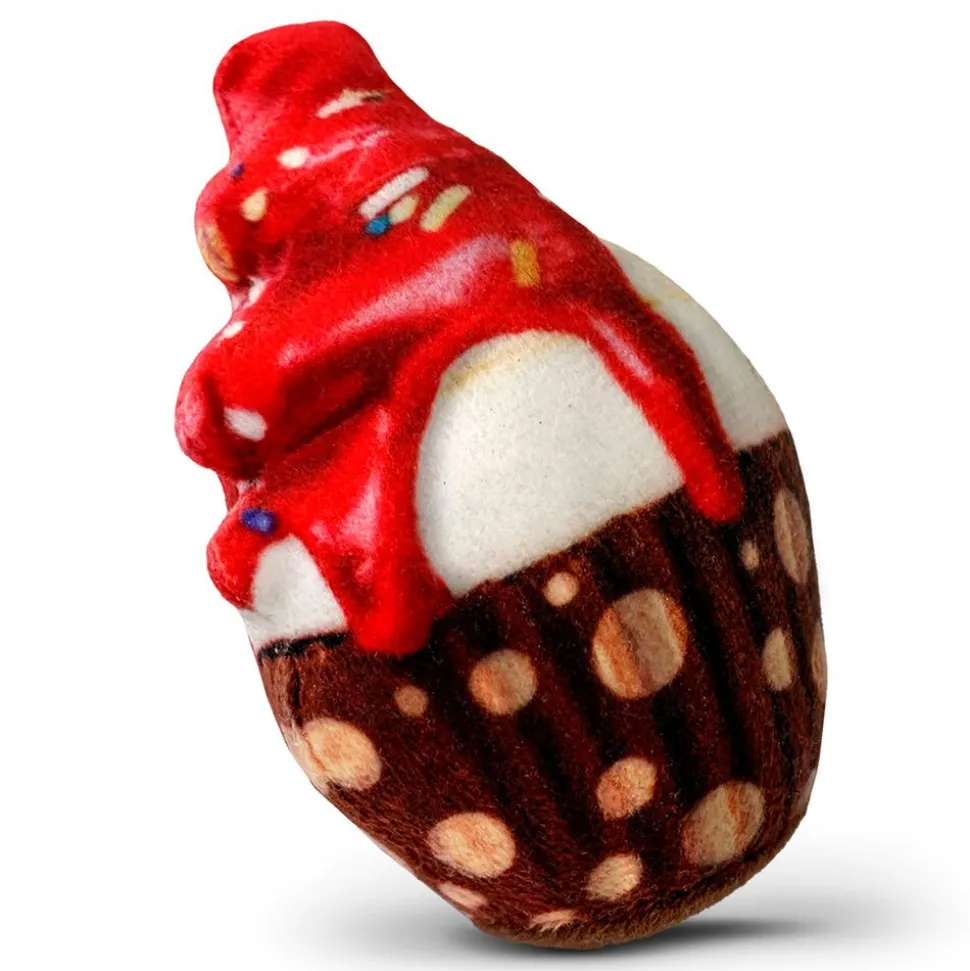 Croci - Jeu BAKERY Cupcake Rose Catnip pour Chat - 7cm