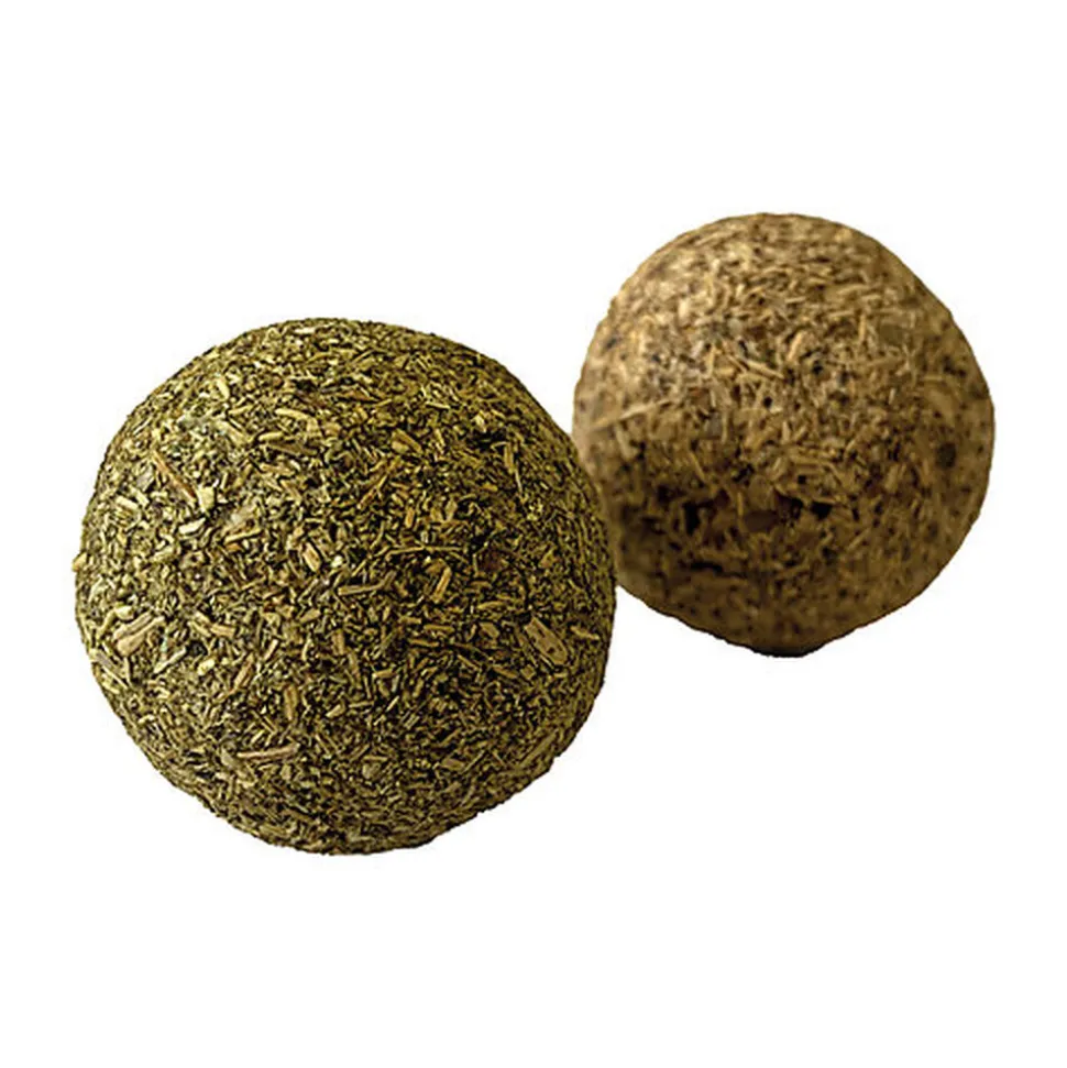 Croci - Jouet Balle Catnip Silverine Euphoria pour Chats - x2