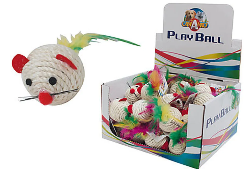 Croci - Jouet Balle Souris Rio pour Chats - 4cm