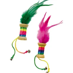 Croci - Jouet Bouteille avec Plumes pour Chats - 4cm