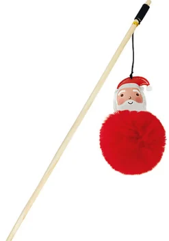 Croci - Jouet Canne CAT POL XMAS FLUFFY SANTA pour Chats - 40CM