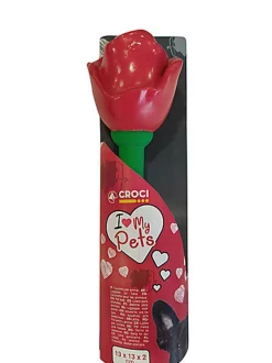 Croci - Jouet en Latex Love Rose Rouge pour Chiens - 24x6cm