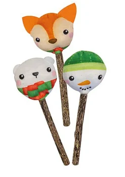 Croci - Jouet Noël Silverine Bonhomme pour Chat - 15cm