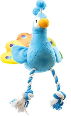 Croci - Jouet Paon avec Cordes pour Chiens - 30,5cm