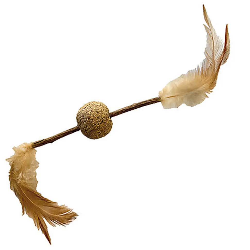 Croci - Jouet Stick Balle et Plume Euphoria pour Chats - 12cm
