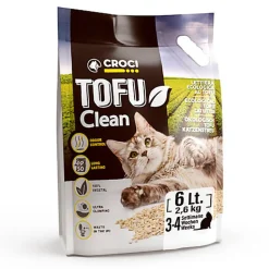 Croci - Litière Tofu Clean pour Chats - 6L/2,6Kg