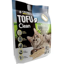 Croci - Litière Végétale TOFU CLEAN pour Chat - 10L
