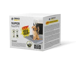 Croci - Tapis Hygiénique Super NAPPY GIANT Charbon Actif x25 - 71x112cm