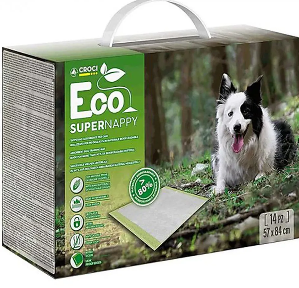 Croci - Tapis Hygiénique Super NAPPY Eco x14 - 84x57cm