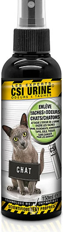 CSI Urine - Spray Enzymatique pour Chat et Chaton - 150ml