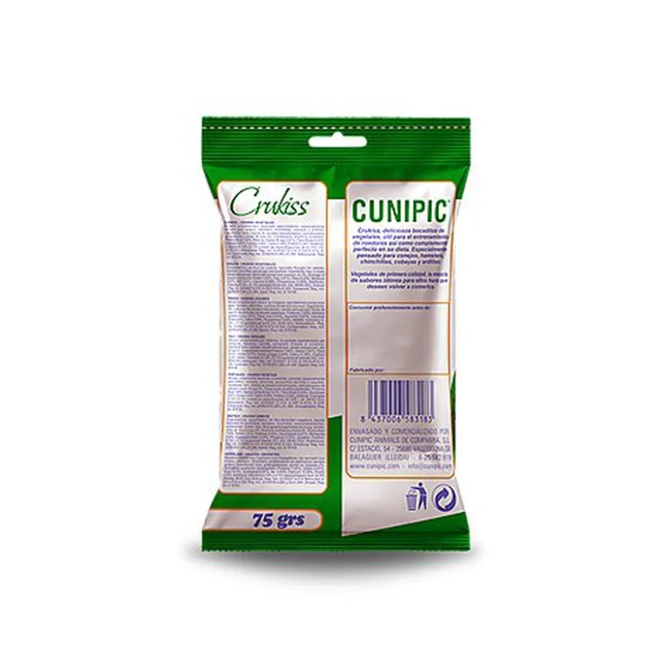 Cunipic - Friandises Crukiss Légumes pour Rongeurs et Lapins - 100g
