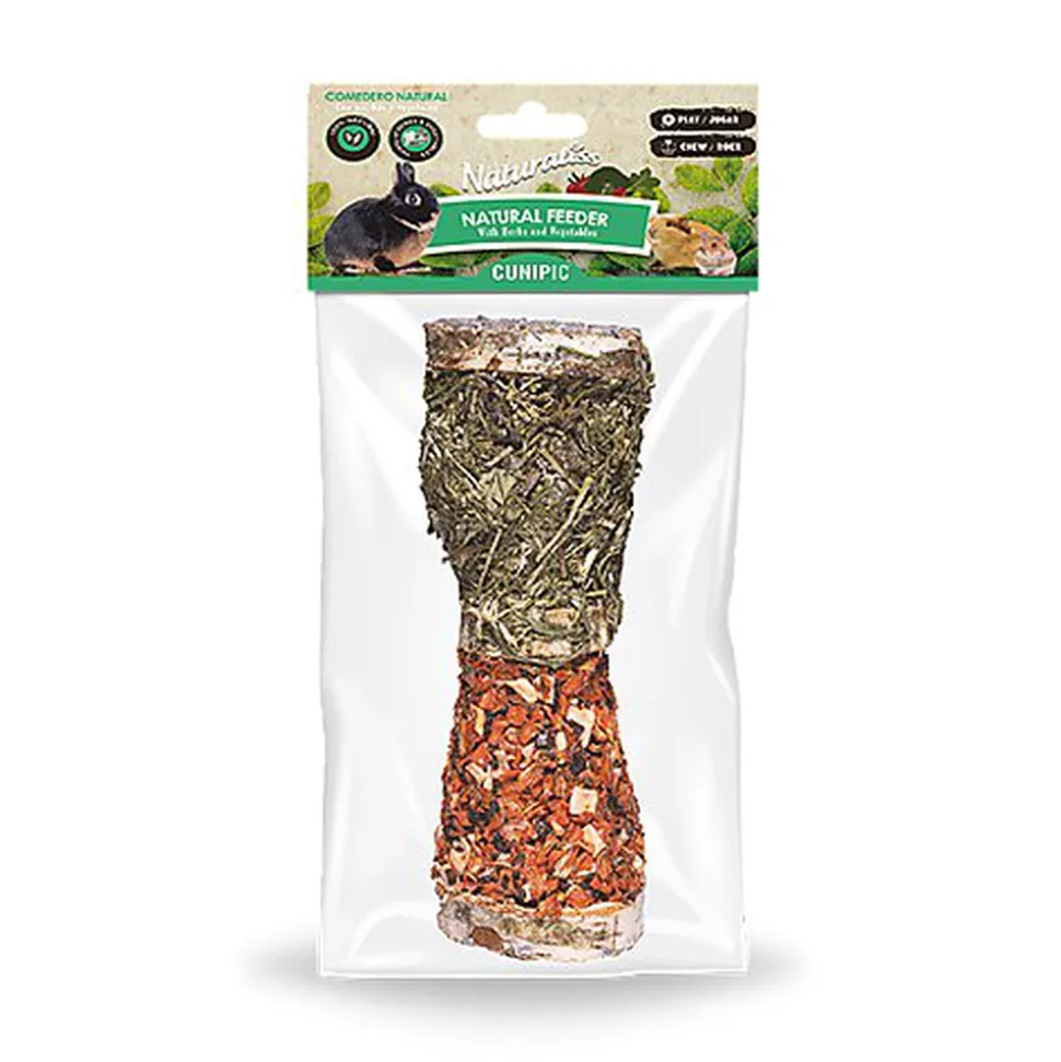 Cunipic - Friandises Naturaliss Rouleauaux Herbes et Légumes pour Rongeurs - 350g