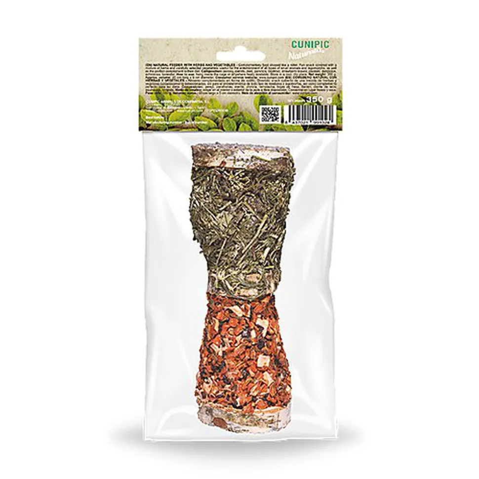Cunipic - Friandises Naturaliss Rouleauaux Herbes et Légumes pour Rongeurs - 350g