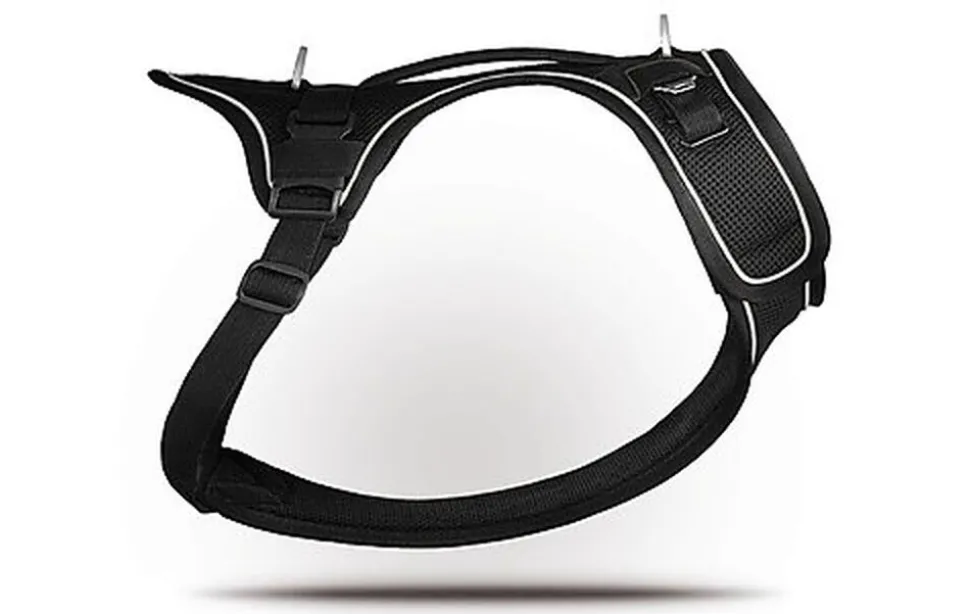 Curli - Harnais Belka Air-Mesh en Noir pour Chiens - S