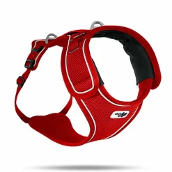 Curli - Harnais Belka Air-Mesh en Rouge pour Chien