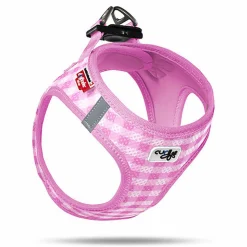 Curli - Harnais Veste Air-Mesh + Laisse en Rose pour Chiot