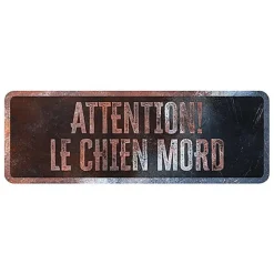 D&D - Panneau d'avertissement General 3 Français - 40x13x03cm Multicolore