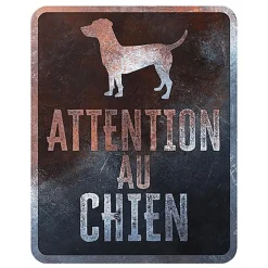 D&D - Panneau d'avertissement Stafford Français - 25x20x03cm Multicolore