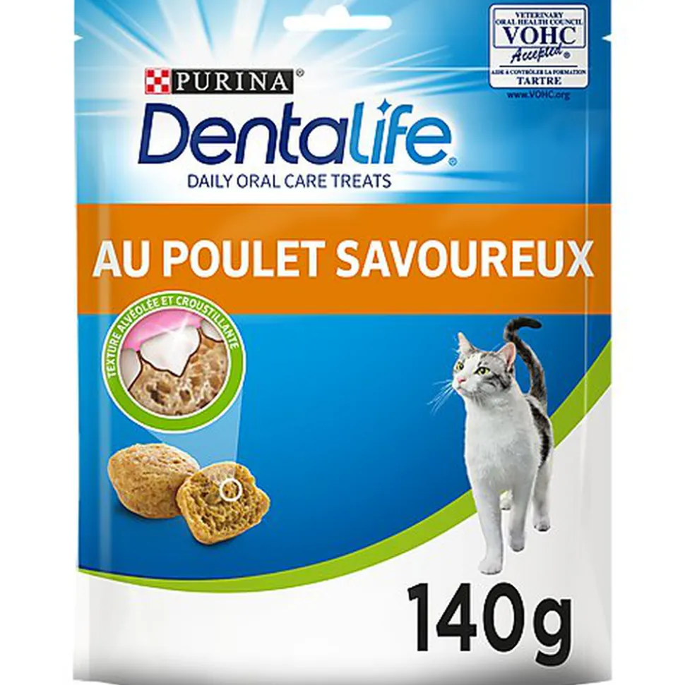 Dentalife - Friandises au Poulet pour chats adultes - 140g
