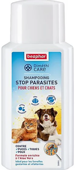 DiméthiCARE - Shampoing STOP Parasites pour Chien et Chat - 200ml
