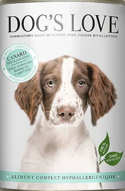 Dog's Love - Boite Menu Hypoallergénique au Canard pour Chiens - 400g