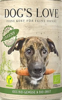 Dog's Love - Pâtée 100% Légumes BIO Greens pour Chiens - 400g