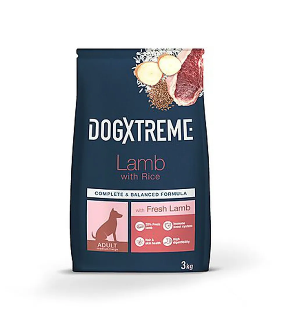 DogXtreme - Croquettes à l'Agneau Frais pour Chien de Toute Race