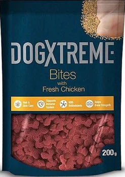 DogXtreme - Friandises BITES avec Poulet Frais pour Chiens - 200g
