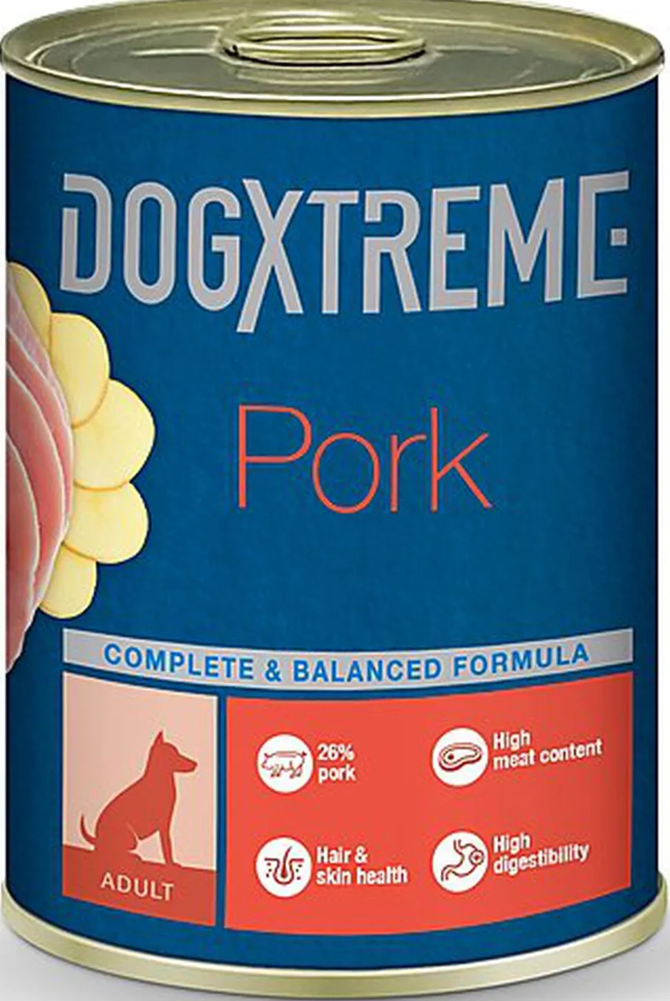 DogXtreme - Pâtée Adulte au Porc pour Chiens - 400g