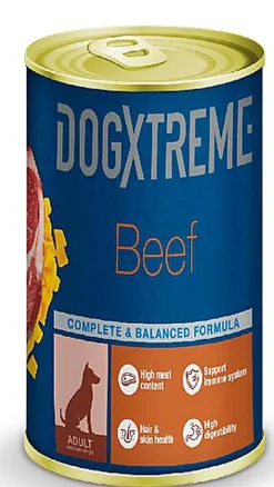 DogXtreme - Pâtée Adulte au Boeuf pour Chiens - 400g