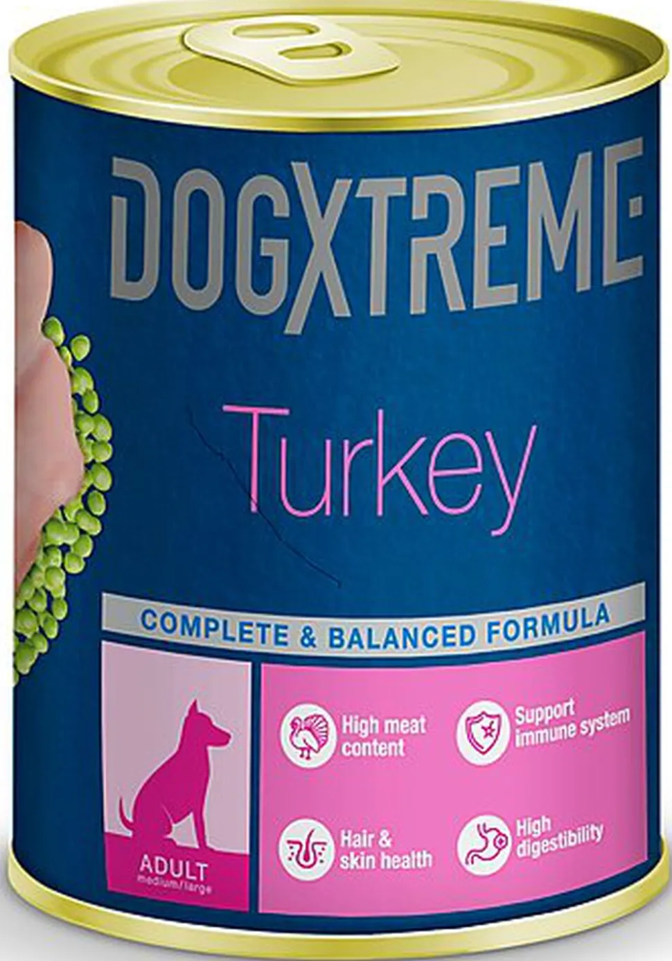 DogXtreme - Pâtée Adulte Dinde pour Chiens - 400g