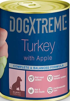 DogXtreme - Pâtée Puppy Dinde et Pomme pour Chiots - 400g