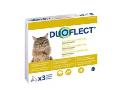 Duoflect - Pipettes Antiparasitaire de 1 à 5Kg pour Chat - x3