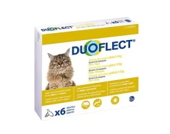 Duoflect - Pipettes Antiparasitaire de 1 à 5Kg pour Chat - x6