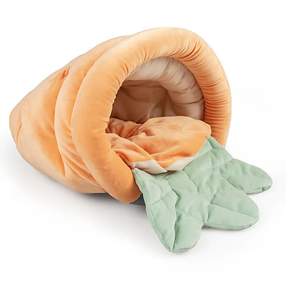 Duvoplus - Carrot Sac de Couchage Peluche - 25x40x25cm