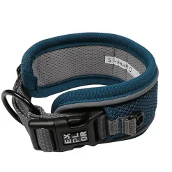 Duvoplus - Collier Classic Ultimate Fit Control Bleu Pétrol pour Chiens